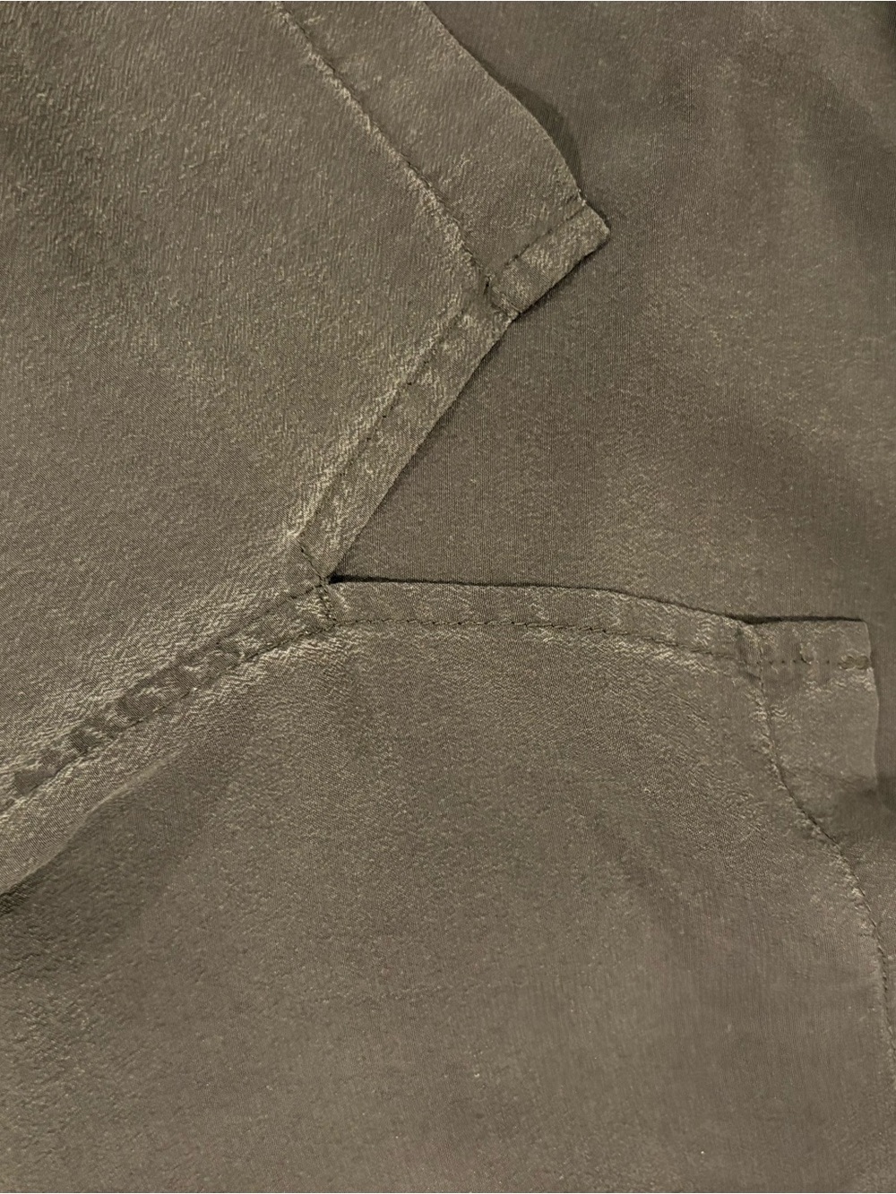 Ag Adriano Goldschmied Dark Gray Short Sleeve Blouse - Picture 4 of 6